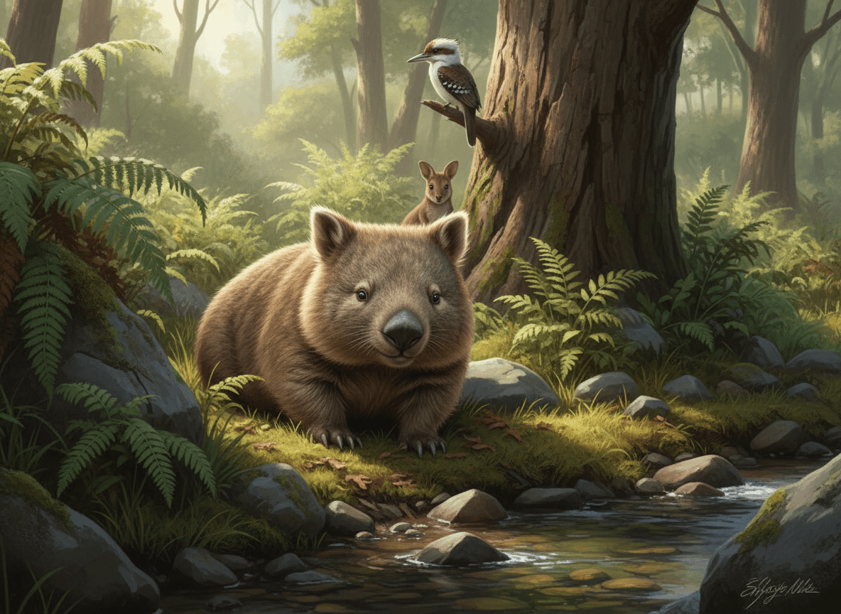 웜뱃 - 생태계의 건축가